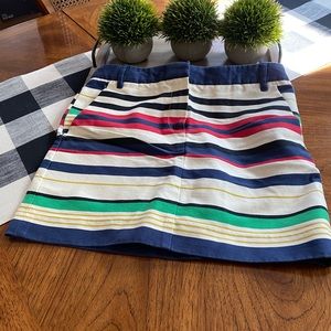 JCrew striped mini skirt - Sz 2